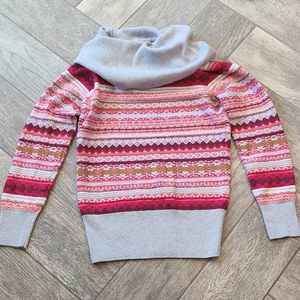 Athleta Shasta Pink Cowl Neck Wool Blend Sweater Size M